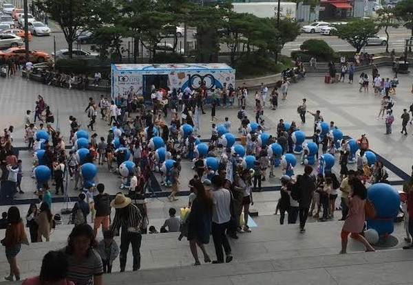 韓国ソウルヨンサン駅ドラえもん100体 韓国ソウルヨンサン駅ドラえもん100体